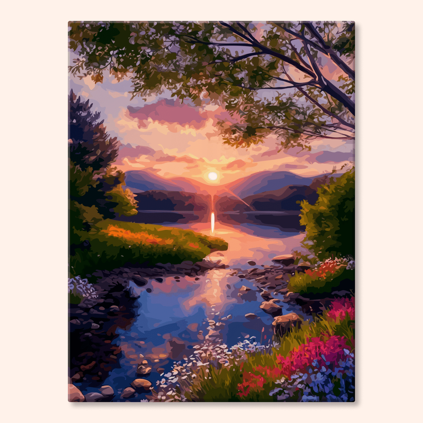 Paint by numbers - Floral Sunset - MyArt