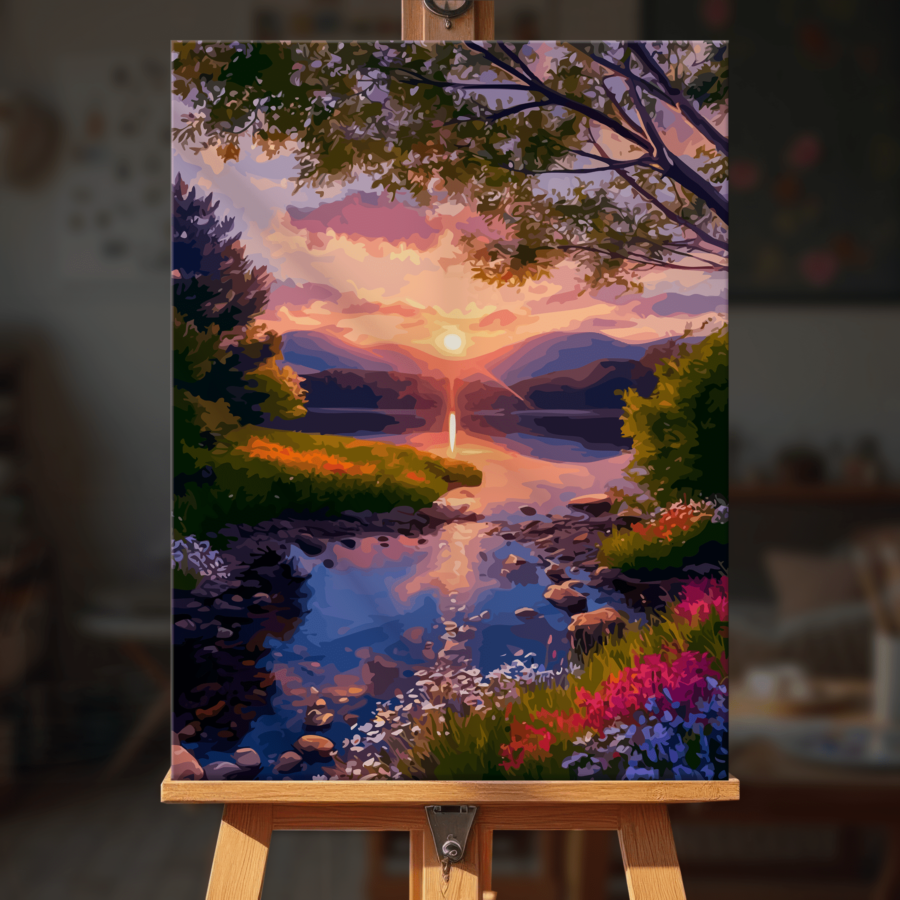 Paint by numbers - Floral Sunset - MyArt