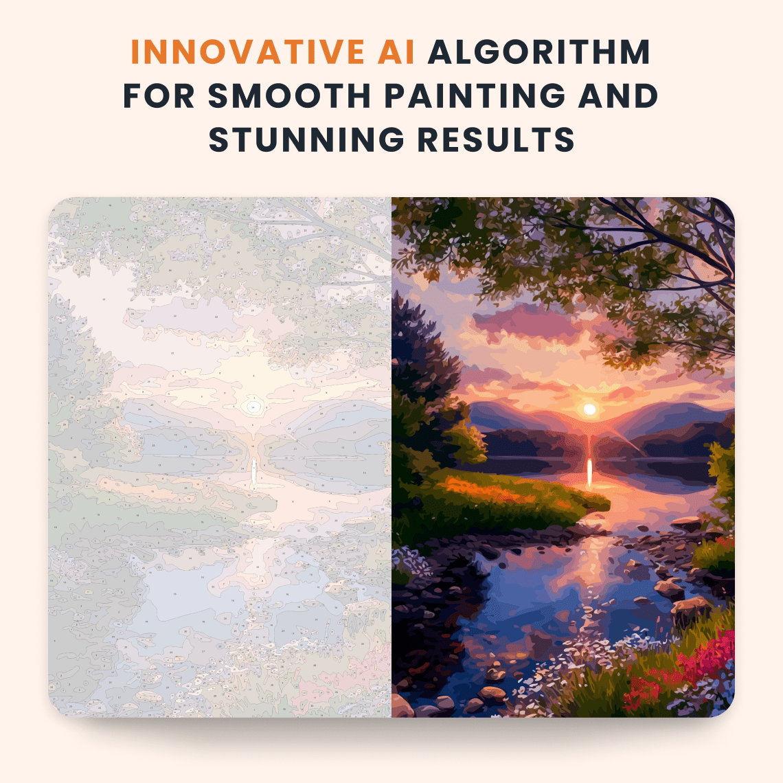 Paint by numbers - Floral Sunset - MyArt