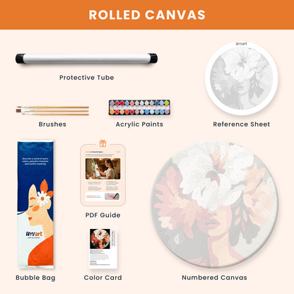 Paint by numbers - Floral Veil - MyArt