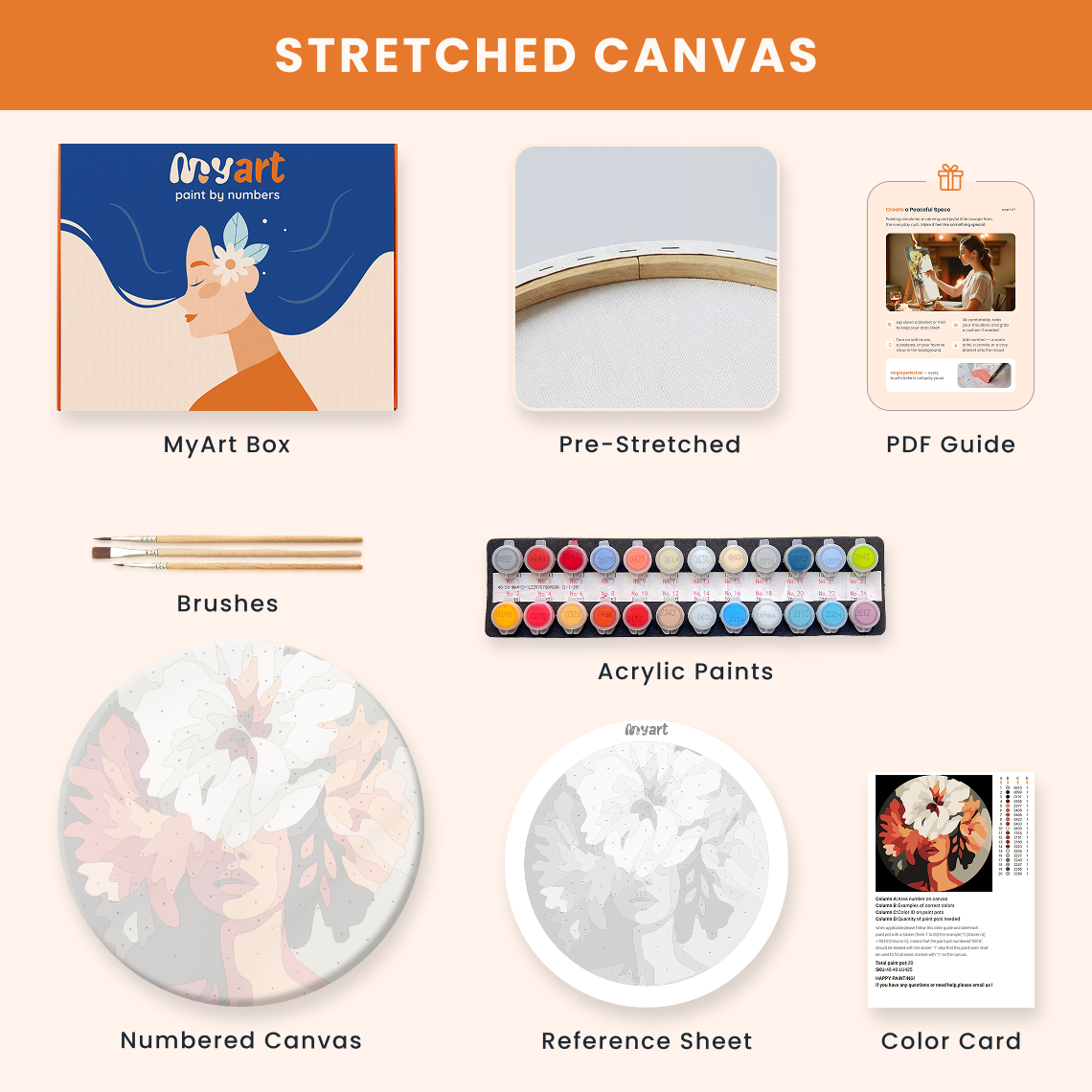 Paint by numbers - Floral Veil - MyArt