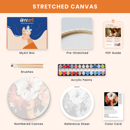 Paint by numbers - Floral Veil - MyArt