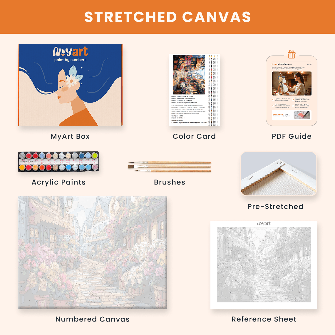 Paint by numbers - Flower Lane - MyArt