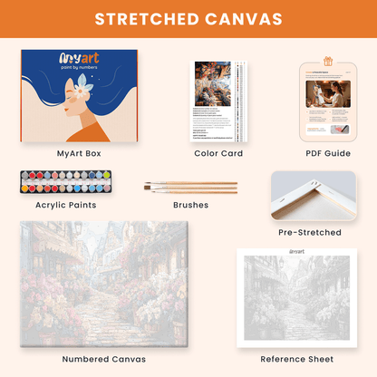 Paint by numbers - Flower Lane - MyArt