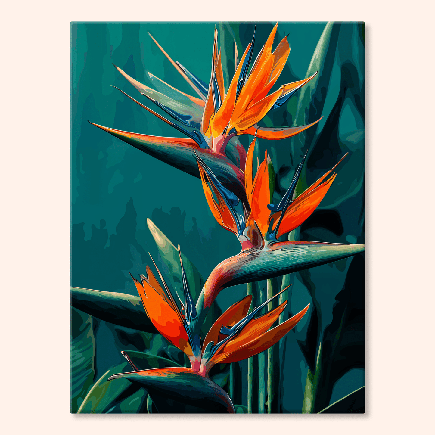 Paint by numbers - Flower Rhythm Line - MyArt