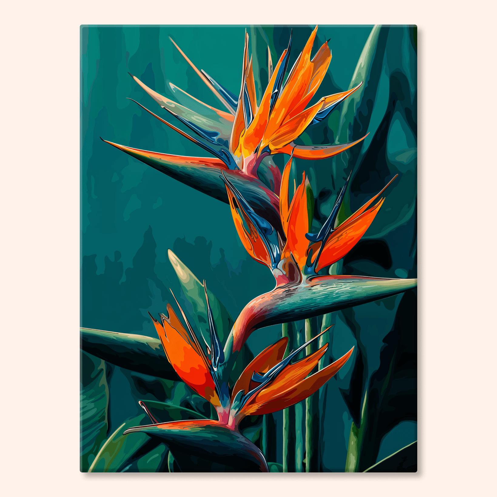 Paint by numbers - Flower Rhythm Line - MyArt