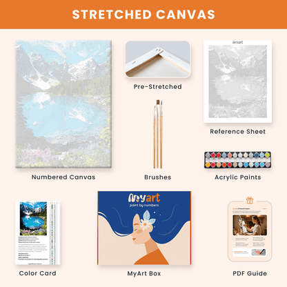 Paint by numbers - Flowered Lake - MyArt