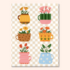 Flowery Cups