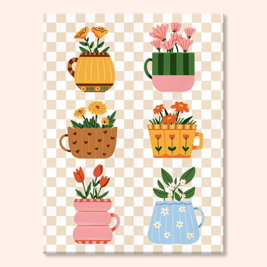 Flowery Cups