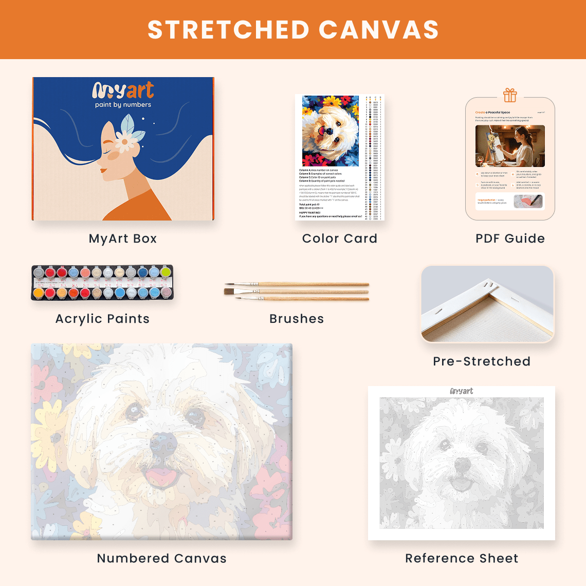 Paint by numbers - Fluffy Joy - MyArt