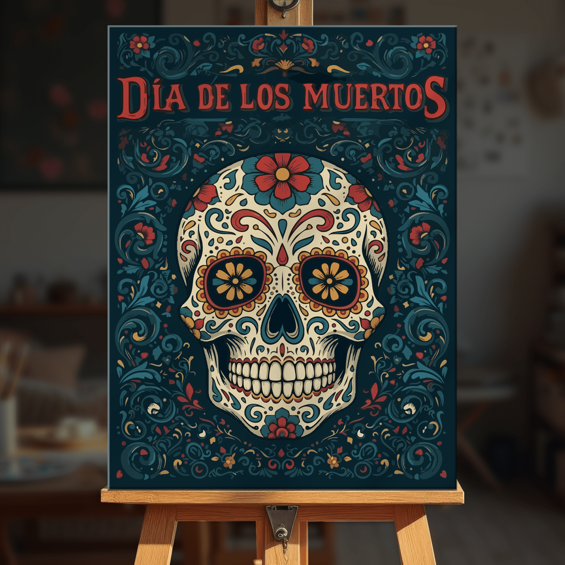 Paint by numbers - Folk Skull - MyArt