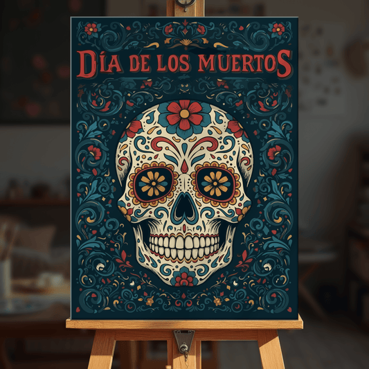 Paint by numbers - Folk Skull - MyArt