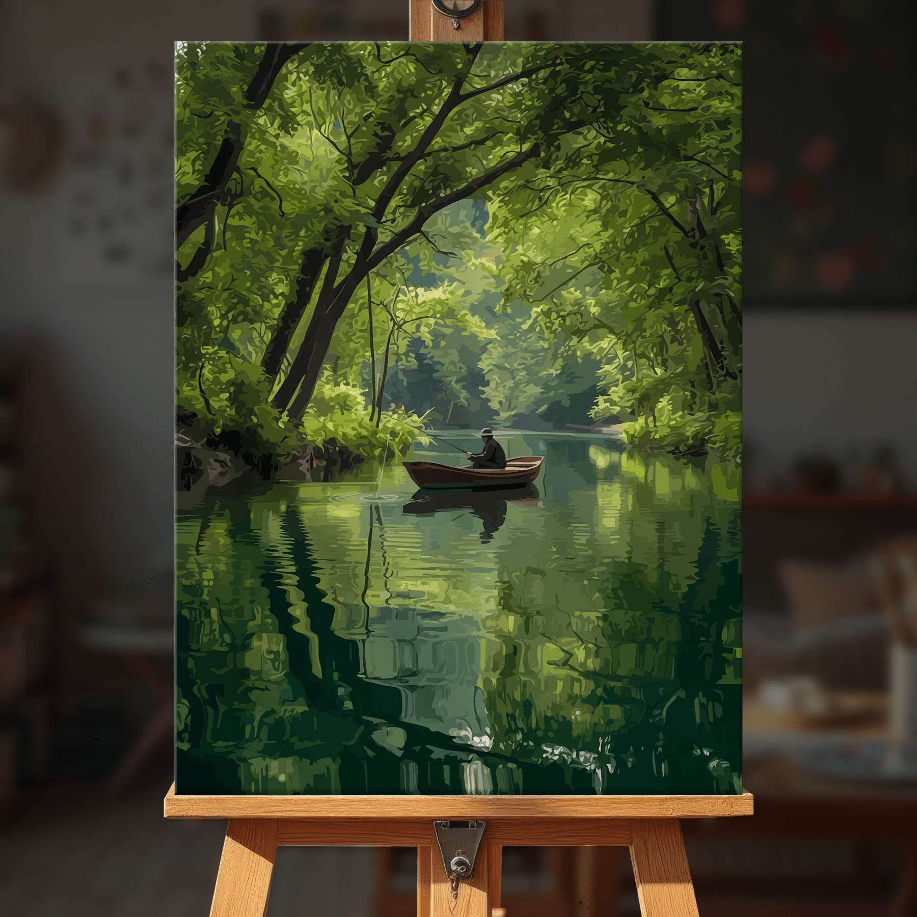 Paint by numbers - Forest Canoe - MyArt