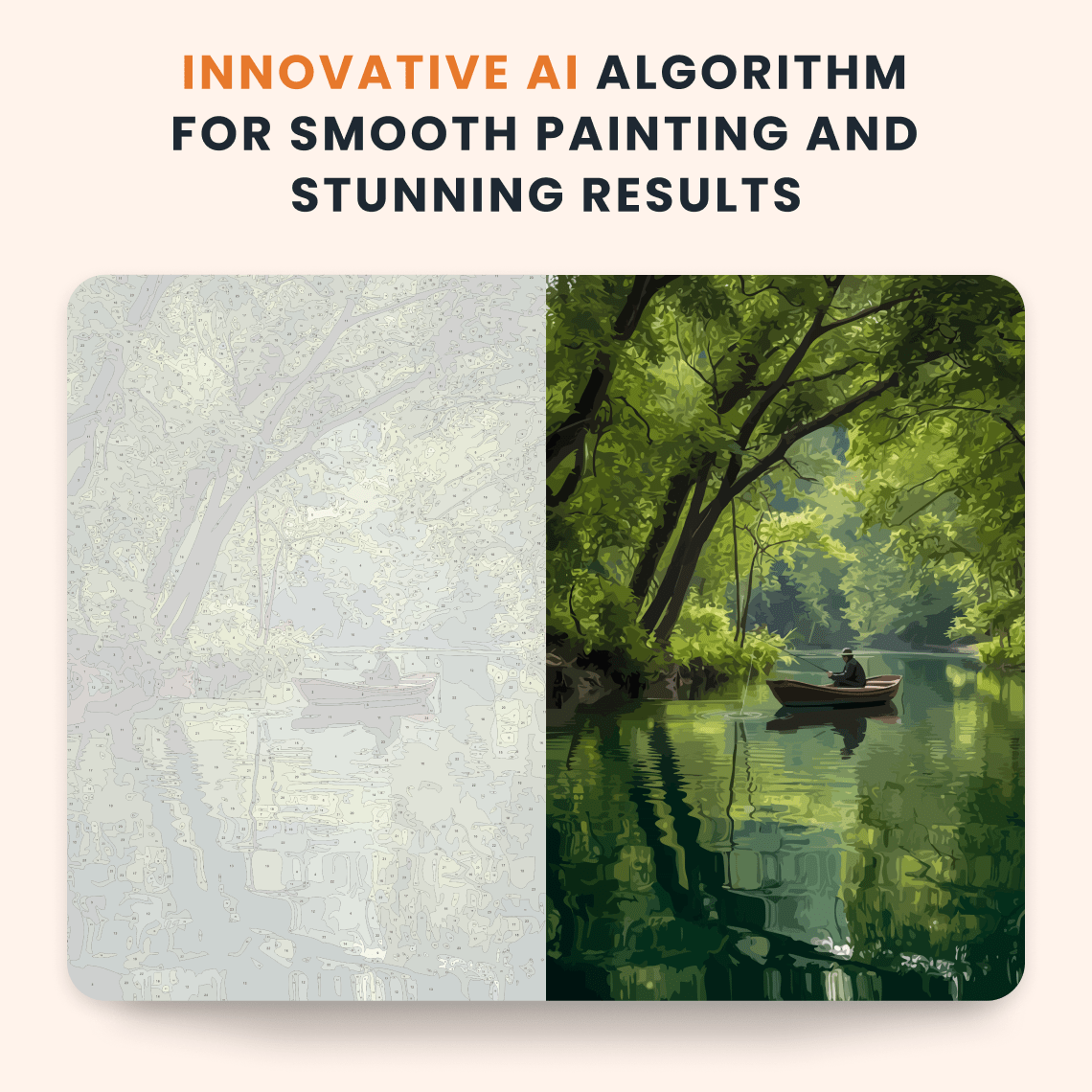 Paint by numbers - Forest Canoe - MyArt