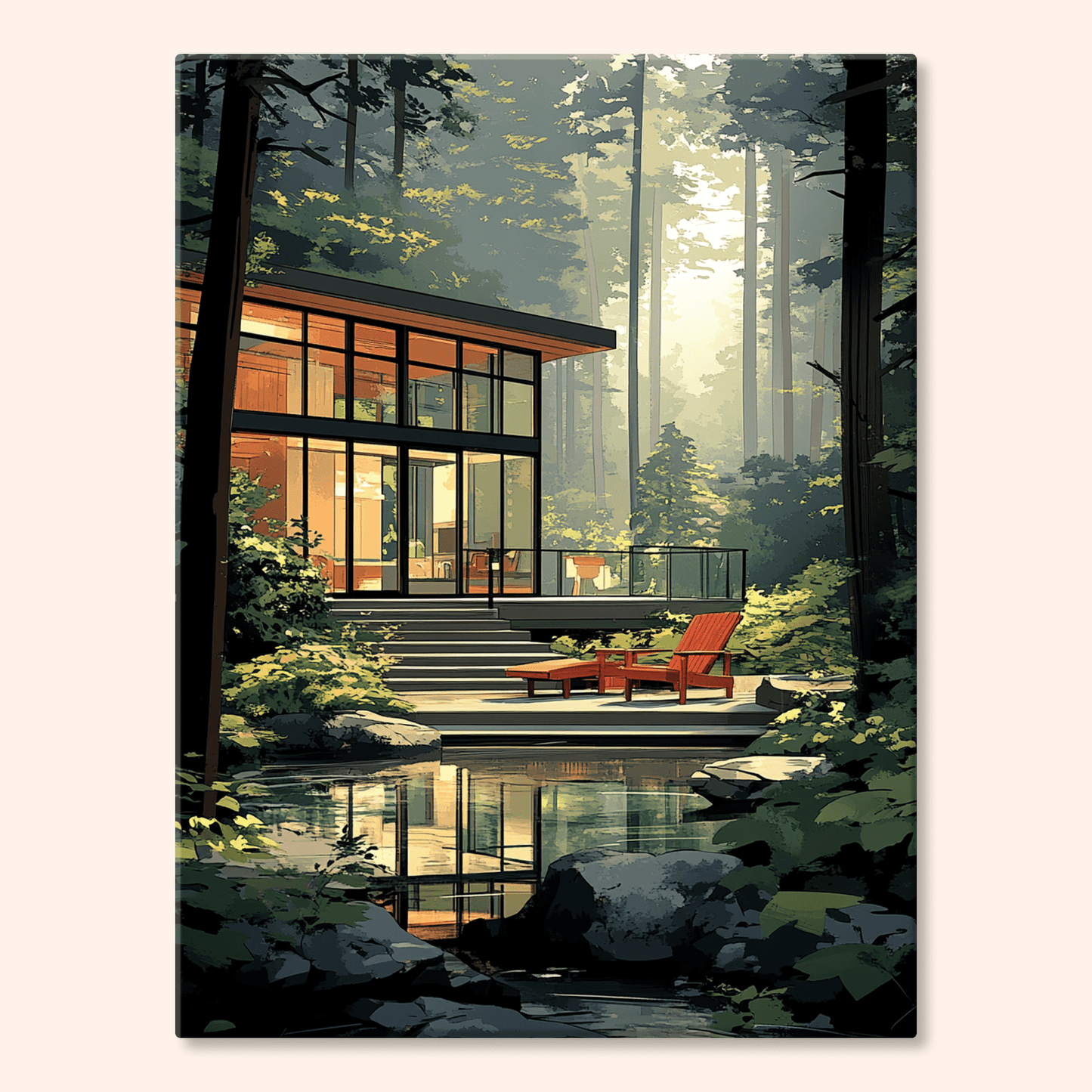 Paint by numbers - Forest Reflections - MyArt