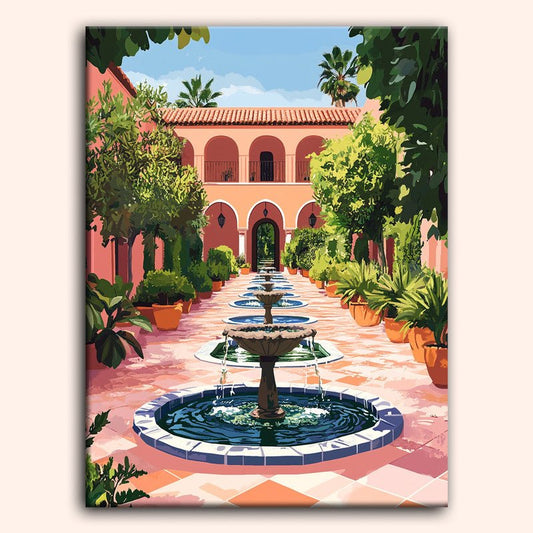 Paint by numbers - Fountain Path - MyArt