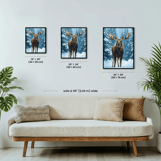 Paint by numbers - Frost Moose - MyArt