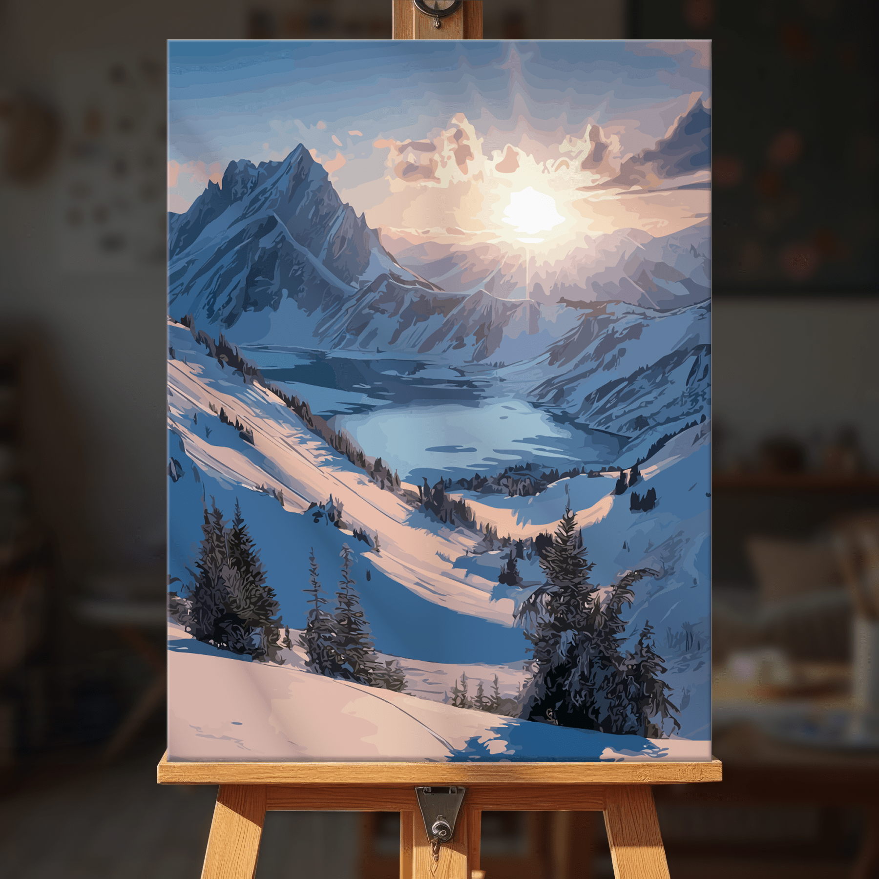 Paint by numbers - Frozen Valley - MyArt