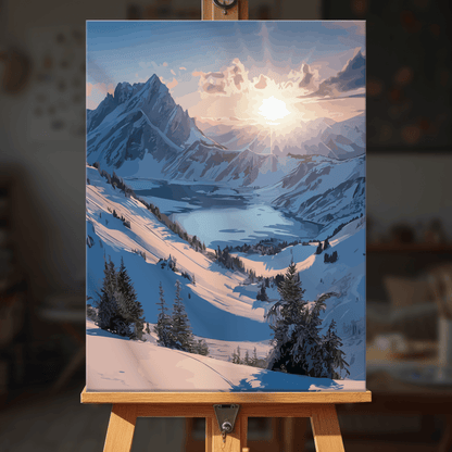 Paint by numbers - Frozen Valley - MyArt