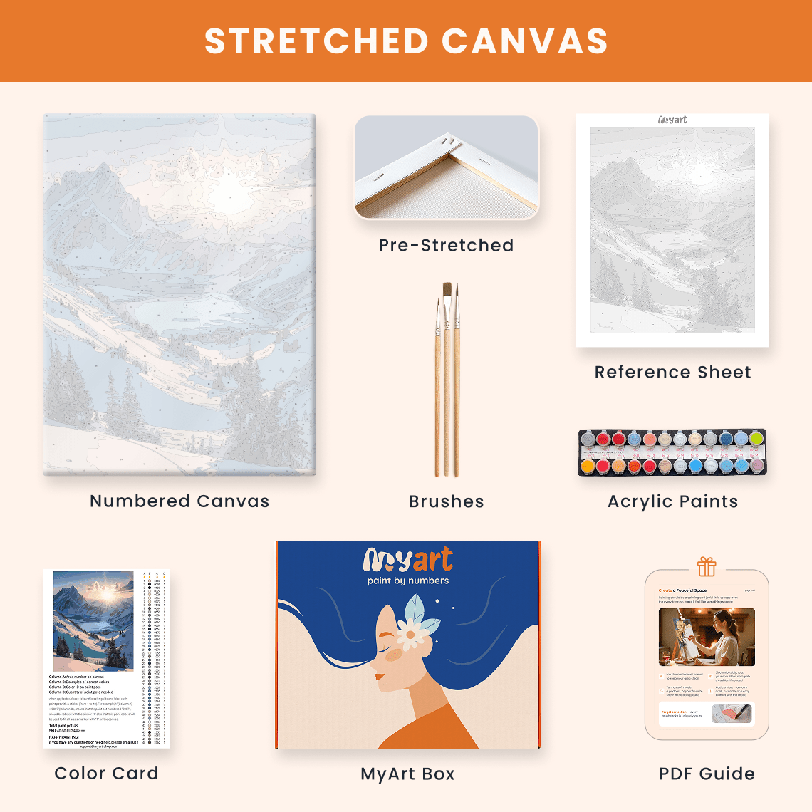 Paint by numbers - Frozen Valley - MyArt