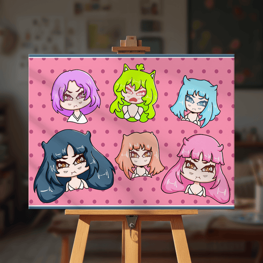 Paint by numbers - Fuzzy Chibis - MyArt