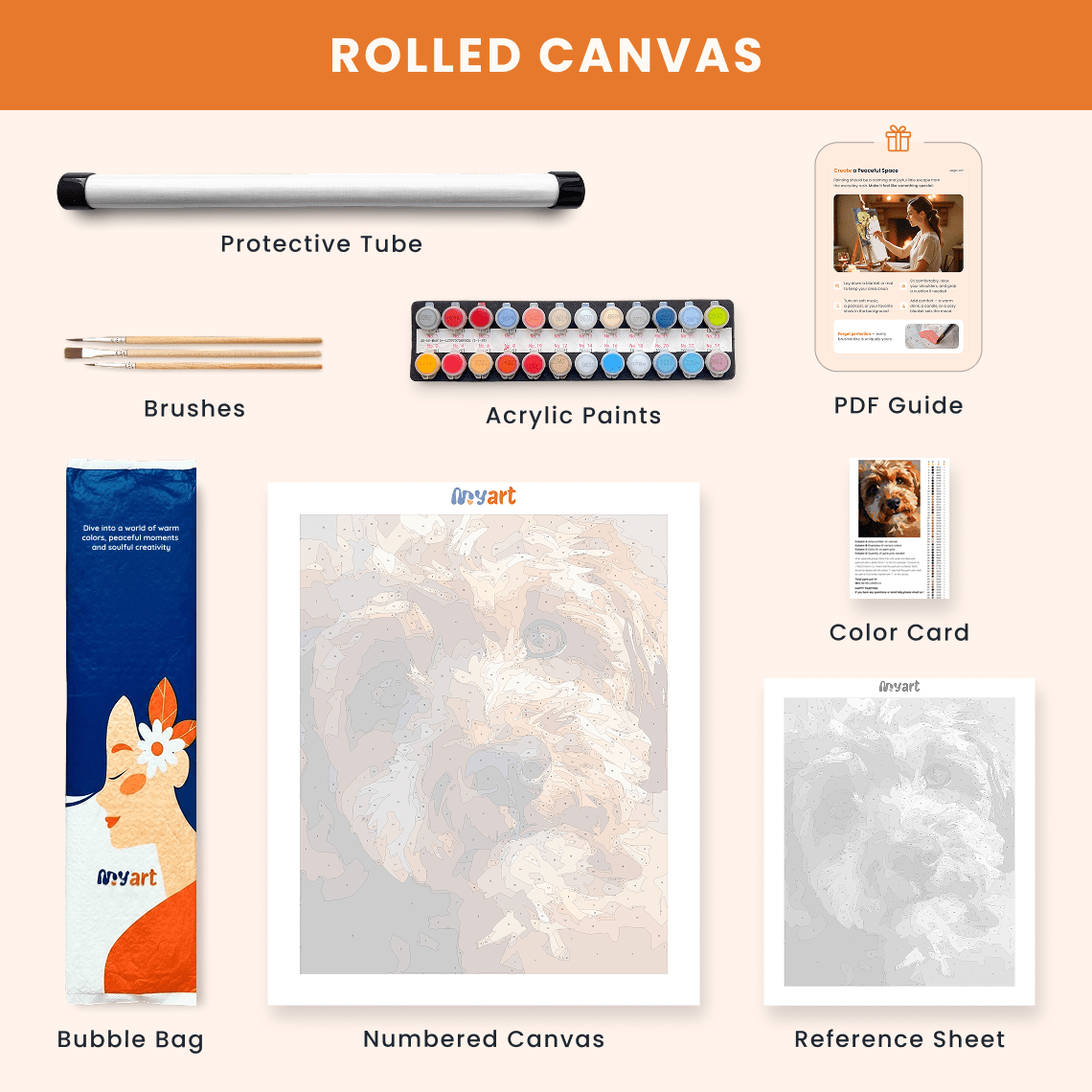 Paint by numbers - Gentle Gaze - MyArt