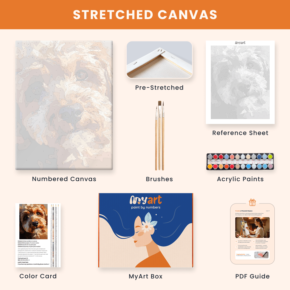 Paint by numbers - Gentle Gaze - MyArt