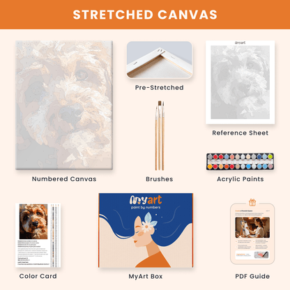 Paint by numbers - Gentle Gaze - MyArt