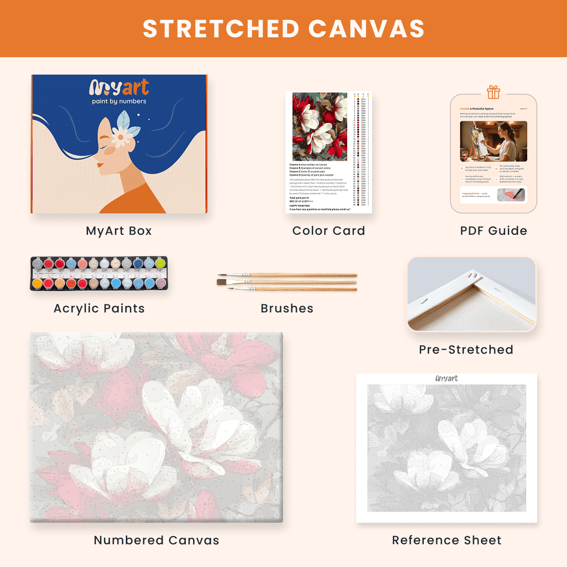 Paint by numbers - Gentle Shapes - MyArt