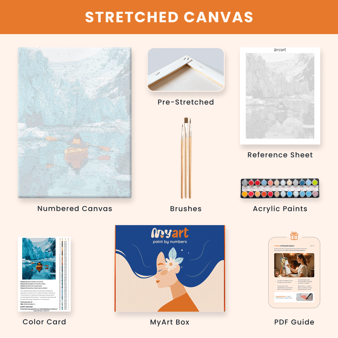 Paint by numbers - Glacial Paddle - MyArt