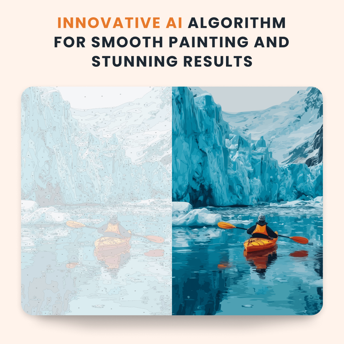 Paint by numbers - Glacial Paddle - MyArt