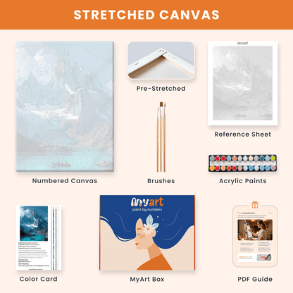 Paint by numbers - Glacial Peaks - MyArt