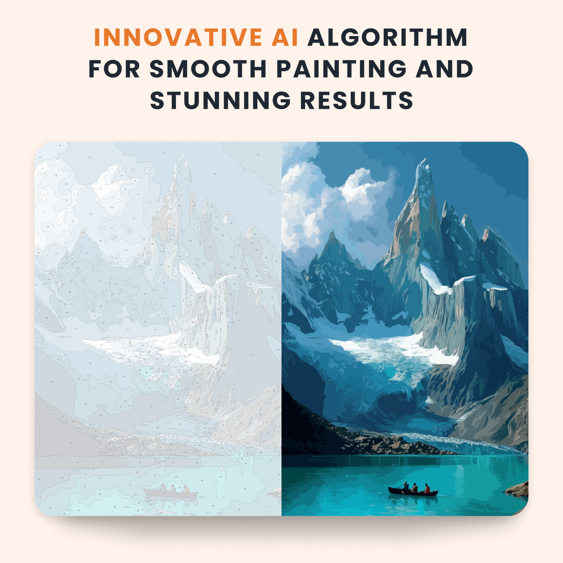 Paint by numbers - Glacial Peaks - MyArt