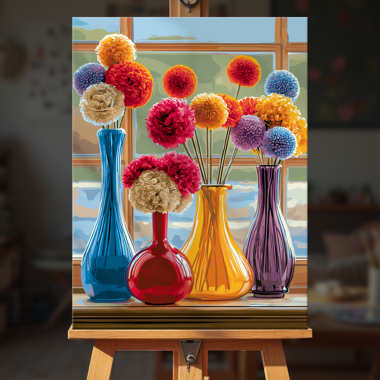 Glass Dahlias