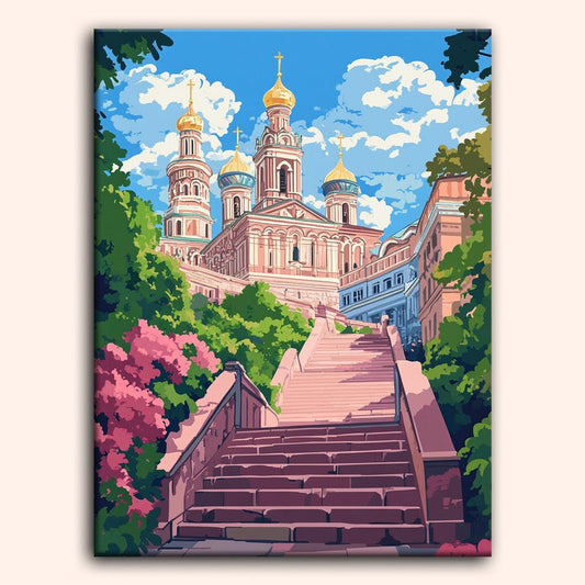 Paint by numbers - Golden Ascent - MyArt