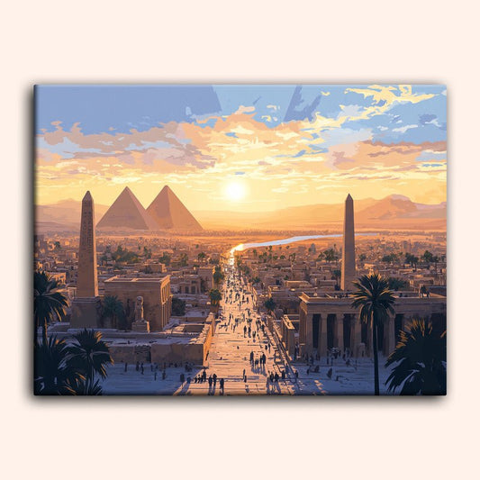 Paint by numbers - Golden City - MyArt