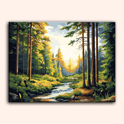 Paint by numbers - Golden Creek - MyArt