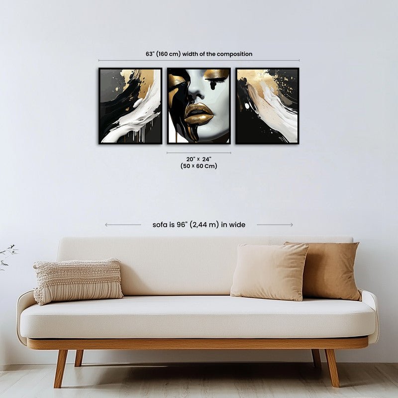 Paint by numbers - Golden Drip - MyArt