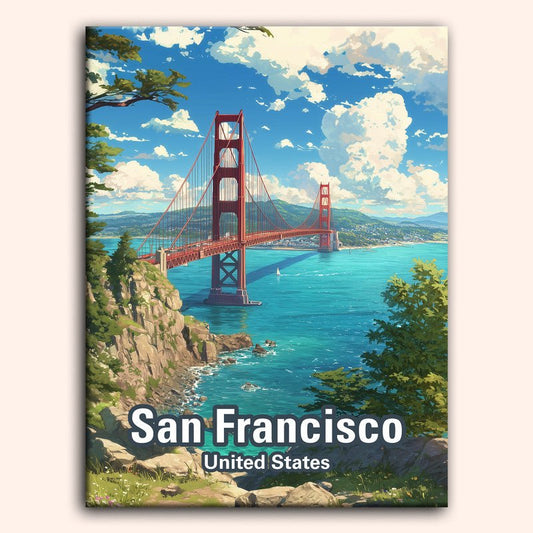 Paint by numbers - Golden Gate - MyArt