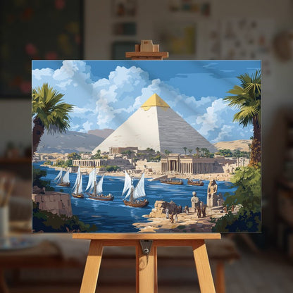 Paint by numbers - Golden Pyramid - MyArt
