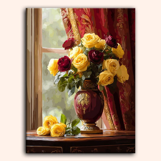 Paint by numbers - Golden Roses - MyArt