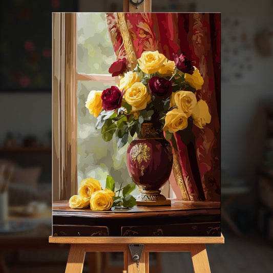 Paint by numbers - Golden Roses - MyArt