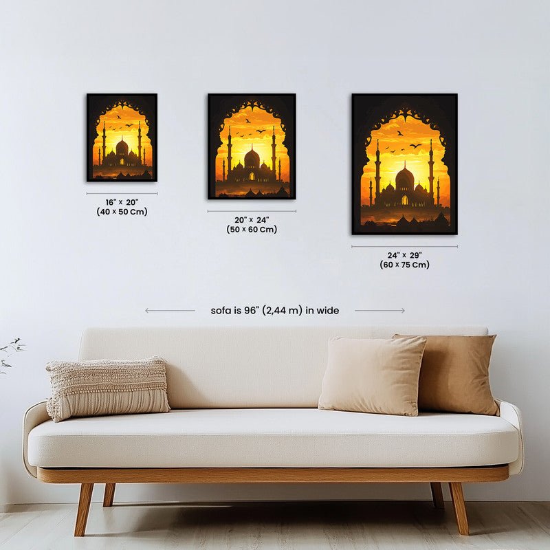 Paint by numbers - Golden Silhouette - MyArt