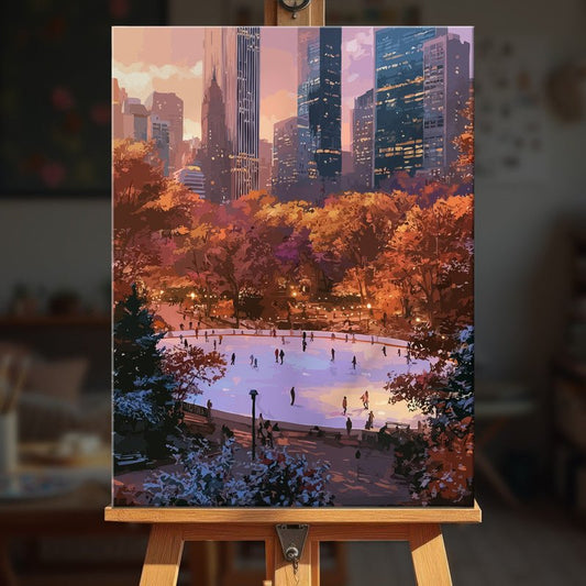 Paint by numbers - Golden Town - MyArt