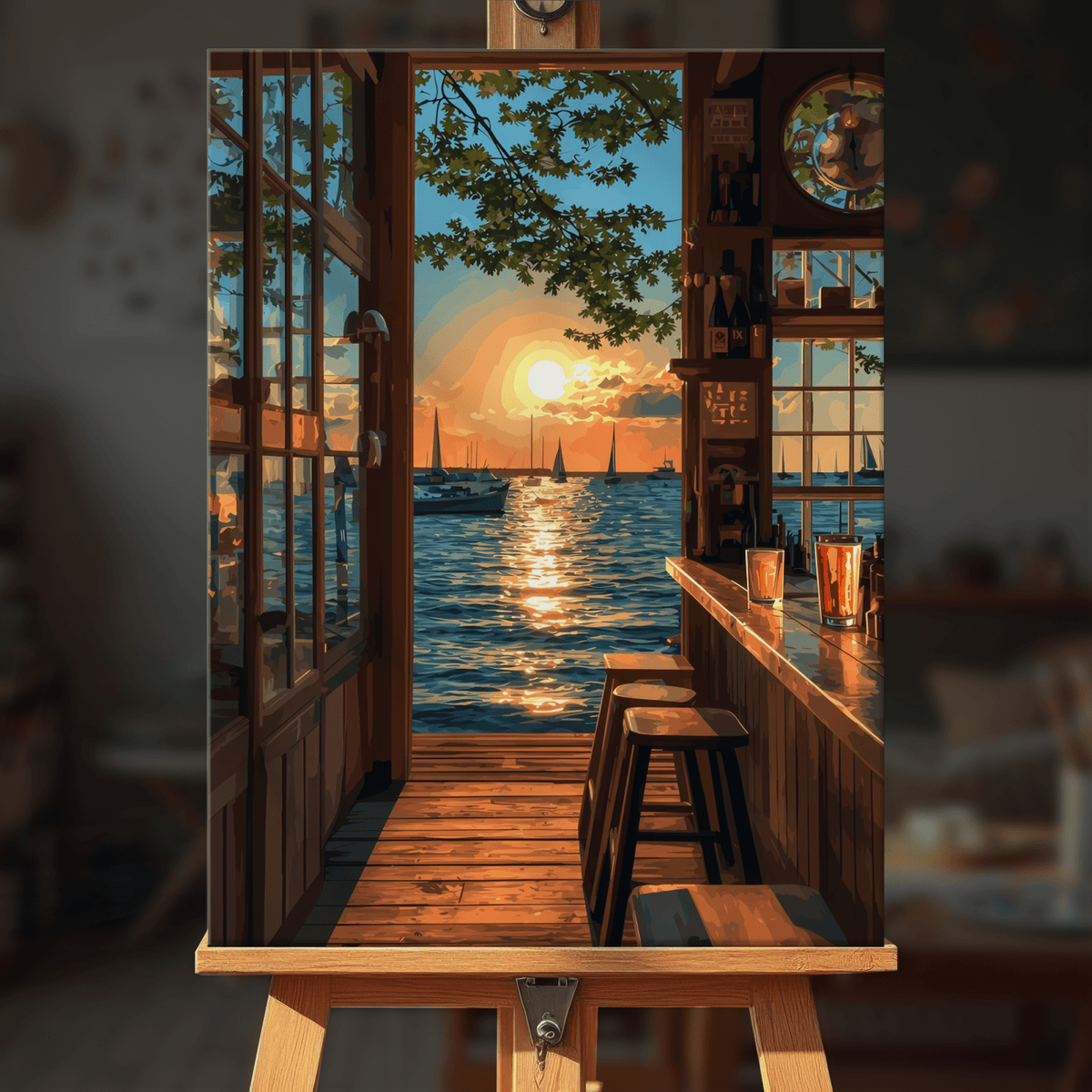 Paint by numbers - Golden Sip - MyArt