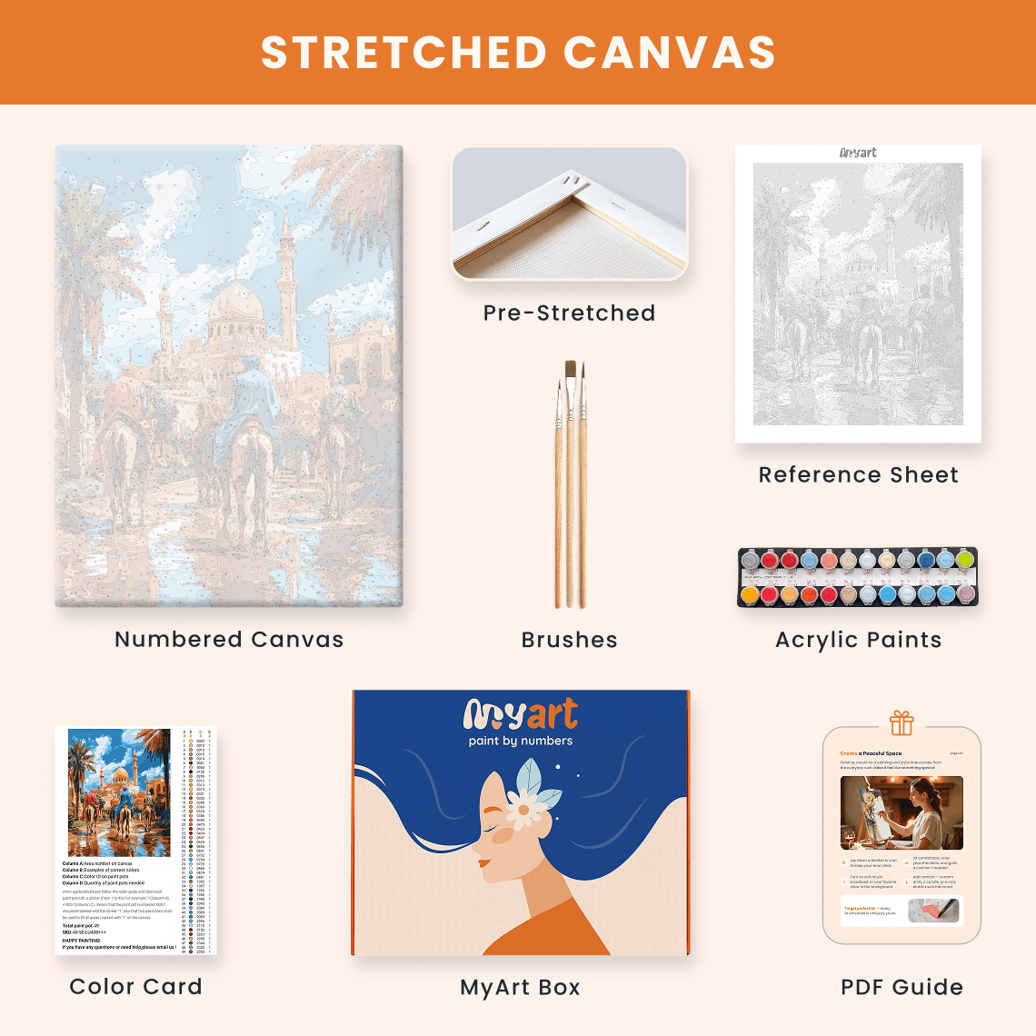 Paint by numbers - Golden Caravan - MyArt