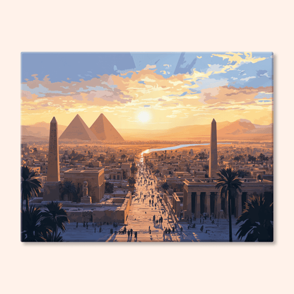 Paint by numbers - Golden City - MyArt