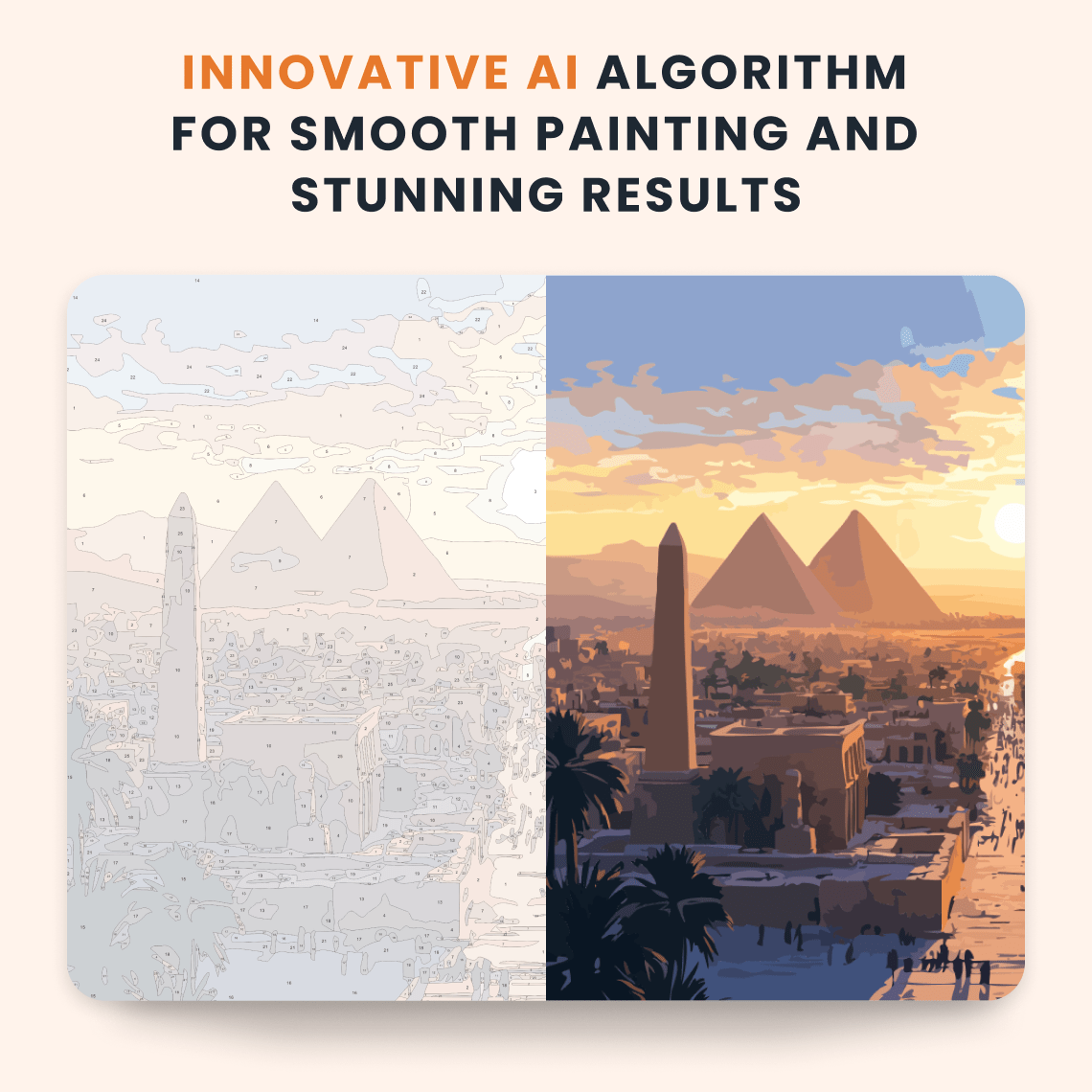 Paint by numbers - Golden City - MyArt