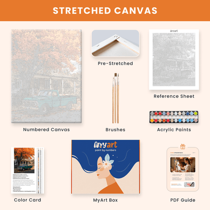 Paint by numbers - Golden Cottage - MyArt