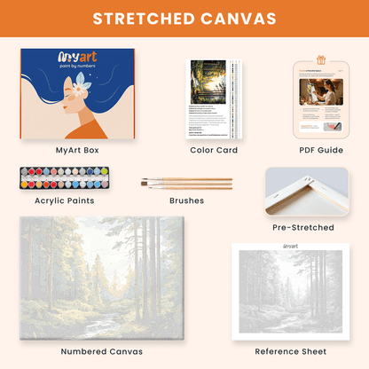 Paint by numbers - Golden Creek - MyArt